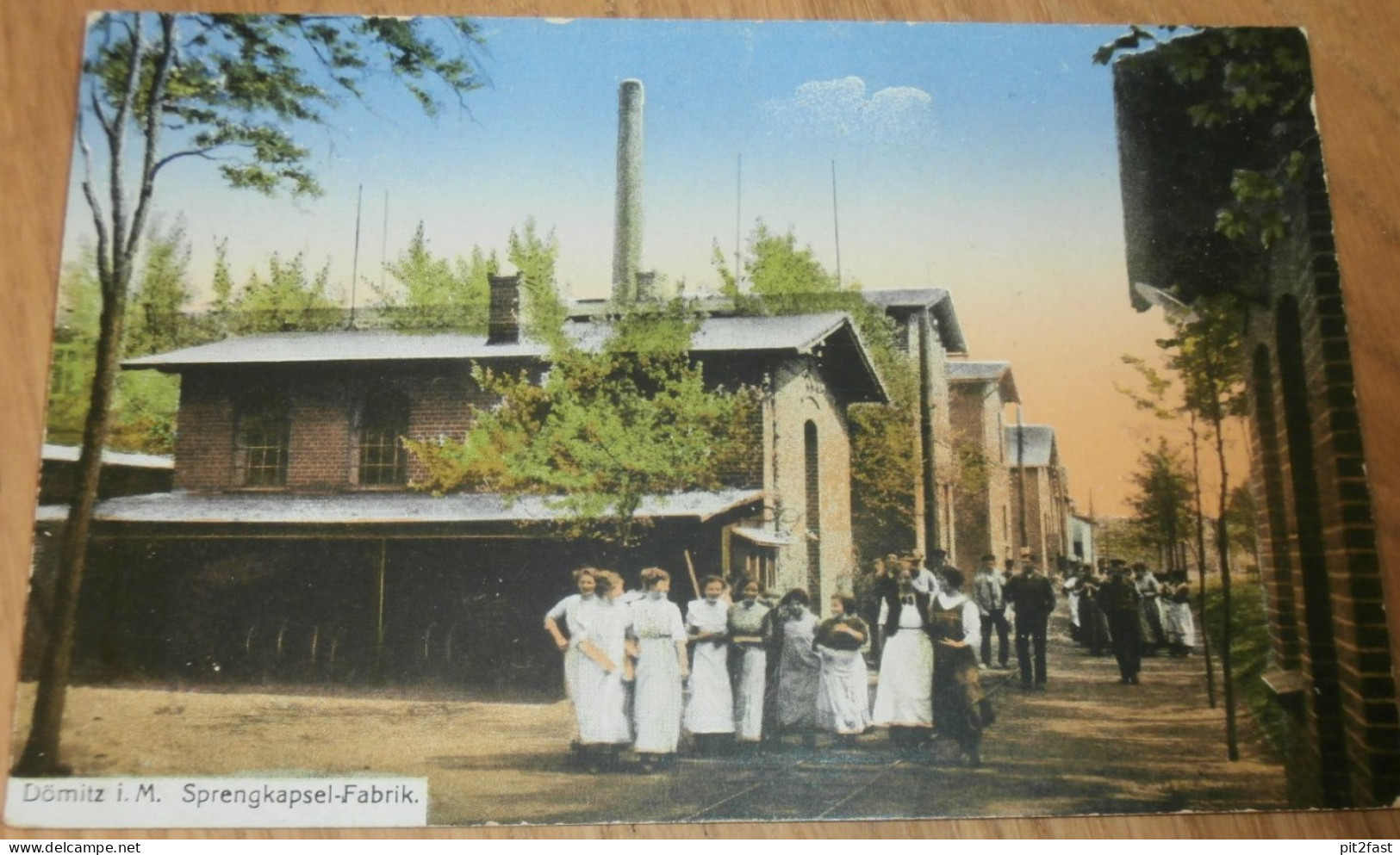 Sprengkapsel-Fabrik in Dömitz , ca. 1920 , Sprengstoff , Mecklenburg , alte AK , Ansichtskarte !!