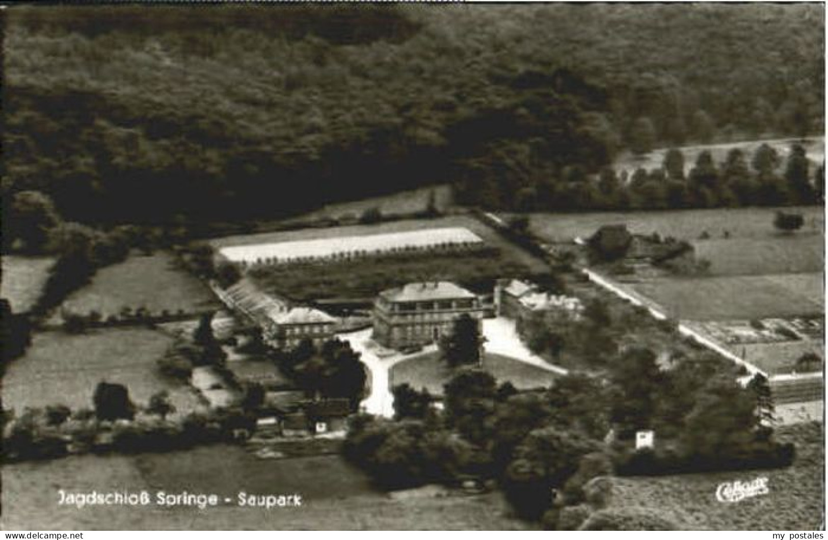 Springe Deister Springe Saupark Fliegeraufnahme x 1961