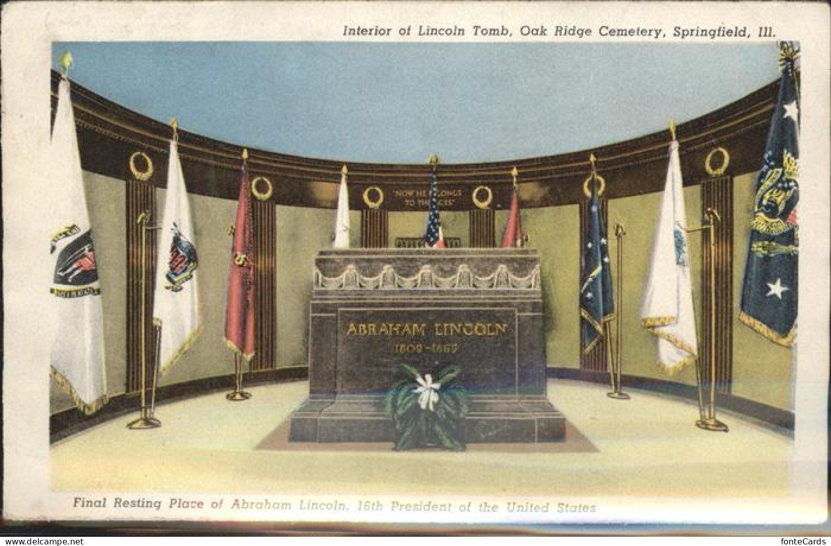 Springfield Illinois President Abraham Lincoln Tomb Oak Ridge Cemetery and Linco