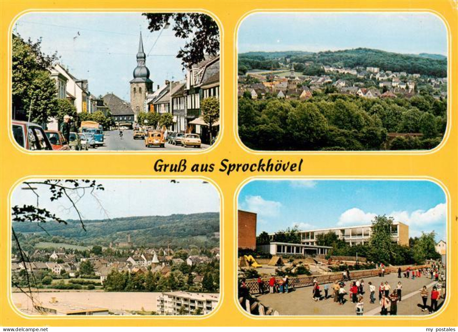 Sprockhoevel Kirche Panorama Strassenpartie