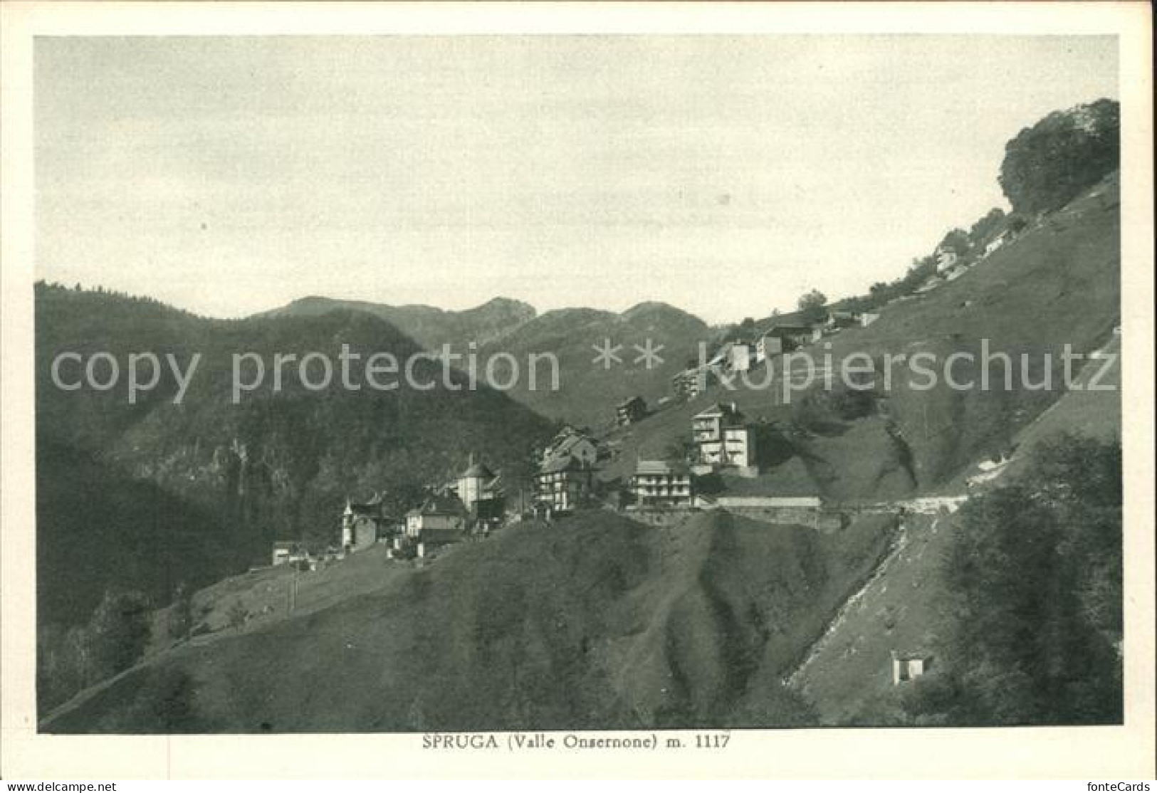 Spruga Ortsblick Valle Onsernone