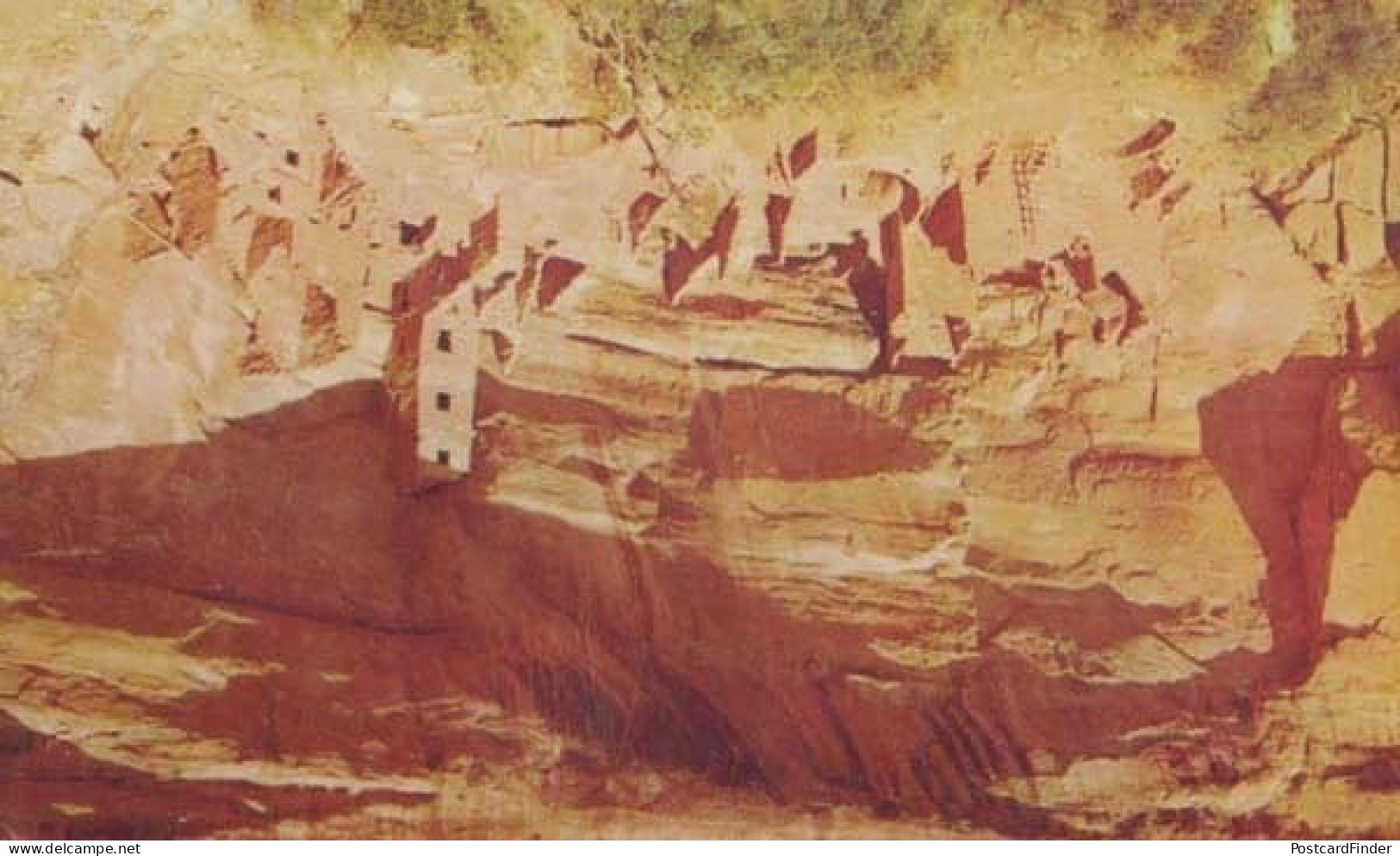 Square Town Colorado Mesa Verde National Park Third Cliff Group Postcard