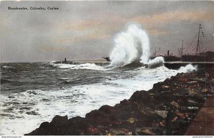 br104230 breakwater colombo ceylon  sri lanka