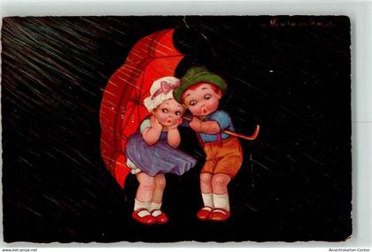 39279954 - Kinder mit Regenschirm