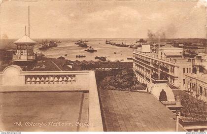 BR62474 colombo harbour ceylon sri lanka