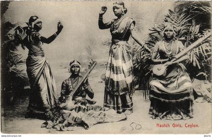 PC CEYLON SRI LANKA NAUTCH GIRLS, CEYLON (a75926)