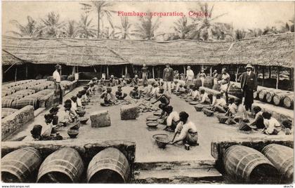PC CEYLON SRI LANKA PLUMBAGO PREPARATION, CEYLON, (a75840)