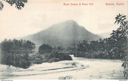 Sri Lanka - BADULLA - River Scene & Rock Hill - Publ. Plâté & Co.