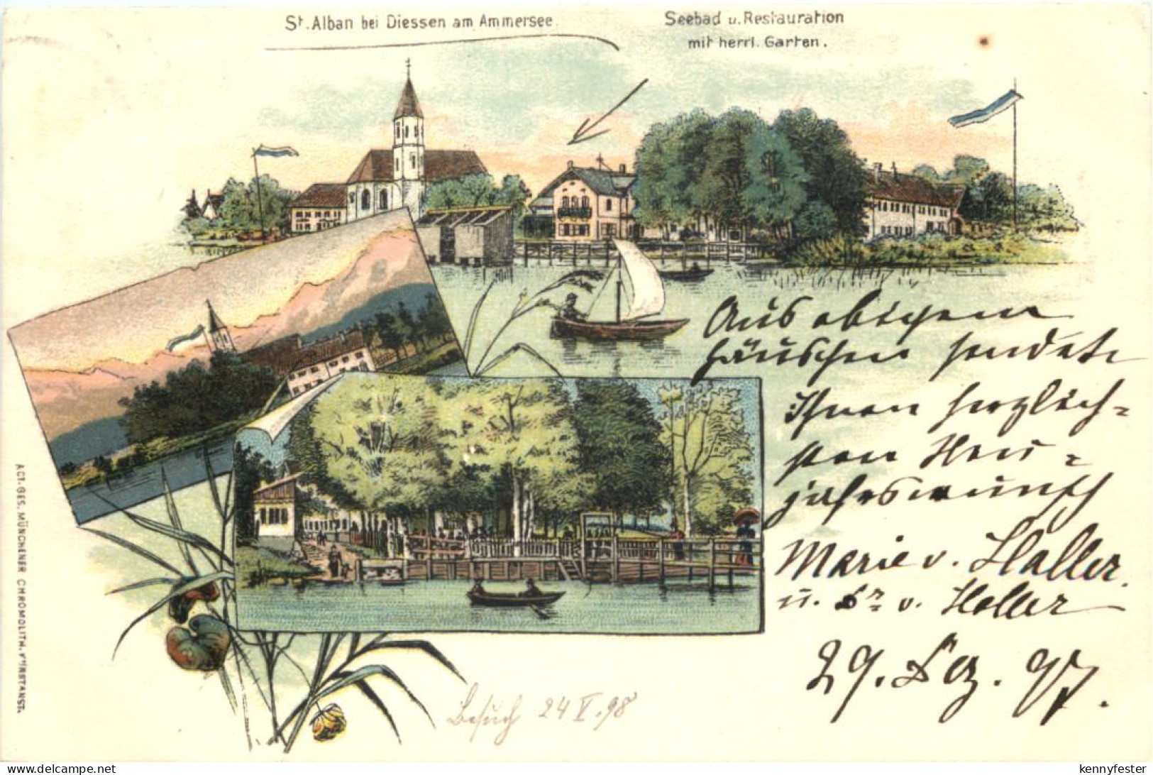 St. Alban bei Diessen am Ammersee - Litho
