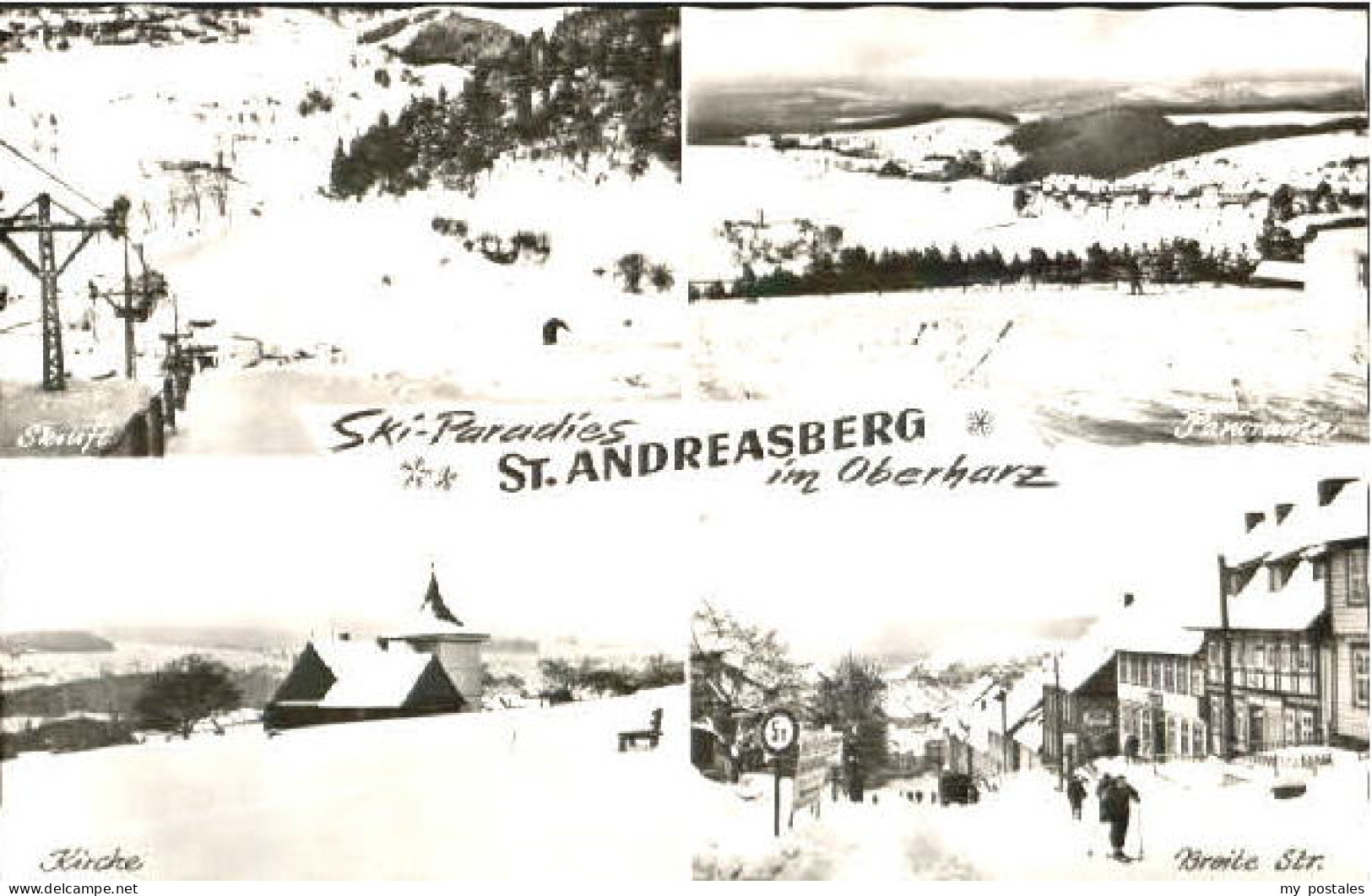 St Andreasberg Harz St Andreasberg Skilift Kirche