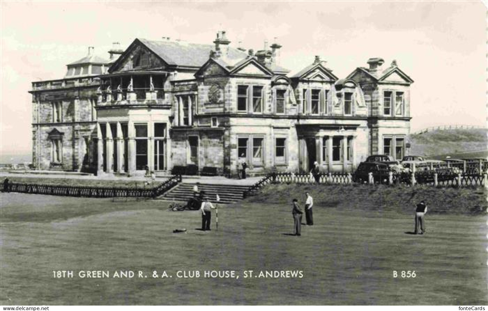 St Andrews Fife Clackmannanshire Scotland UK 18th Green and R.A. Club House
