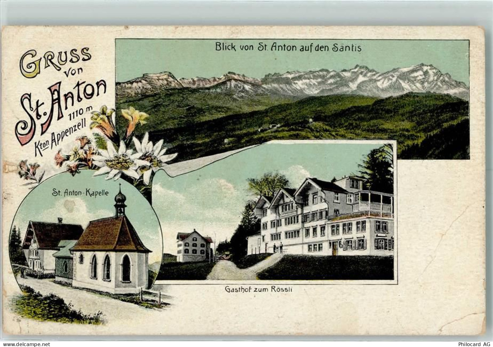 St Anton Oberegg Gebrauchsspuren St. Anton-Kapelle Gasthof zum Rössli Sä... - 13137156