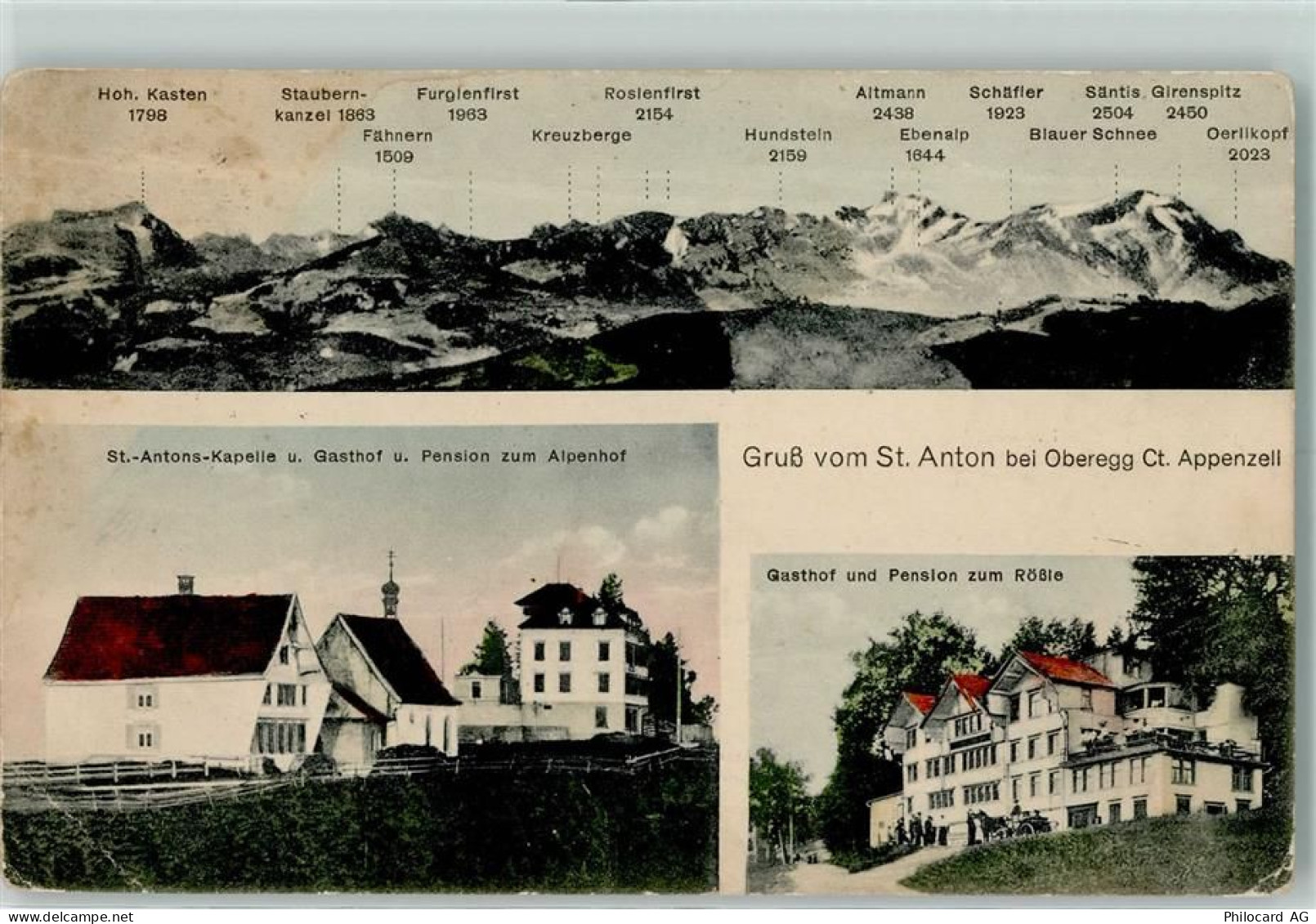 St Anton Oberegg Gebrauchsspuren St. Anton St. Antons-Kapelle und Gastho... - 13137155