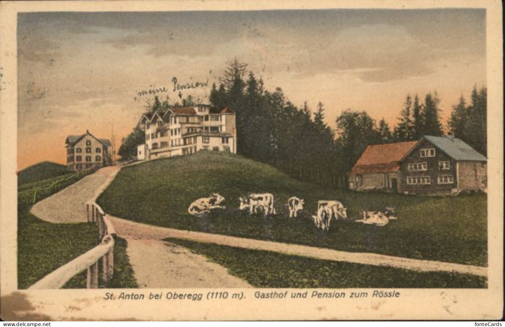 St Anton Oberegg St Anton bei Oberegg Gasthof Pension Roessle Kuh
