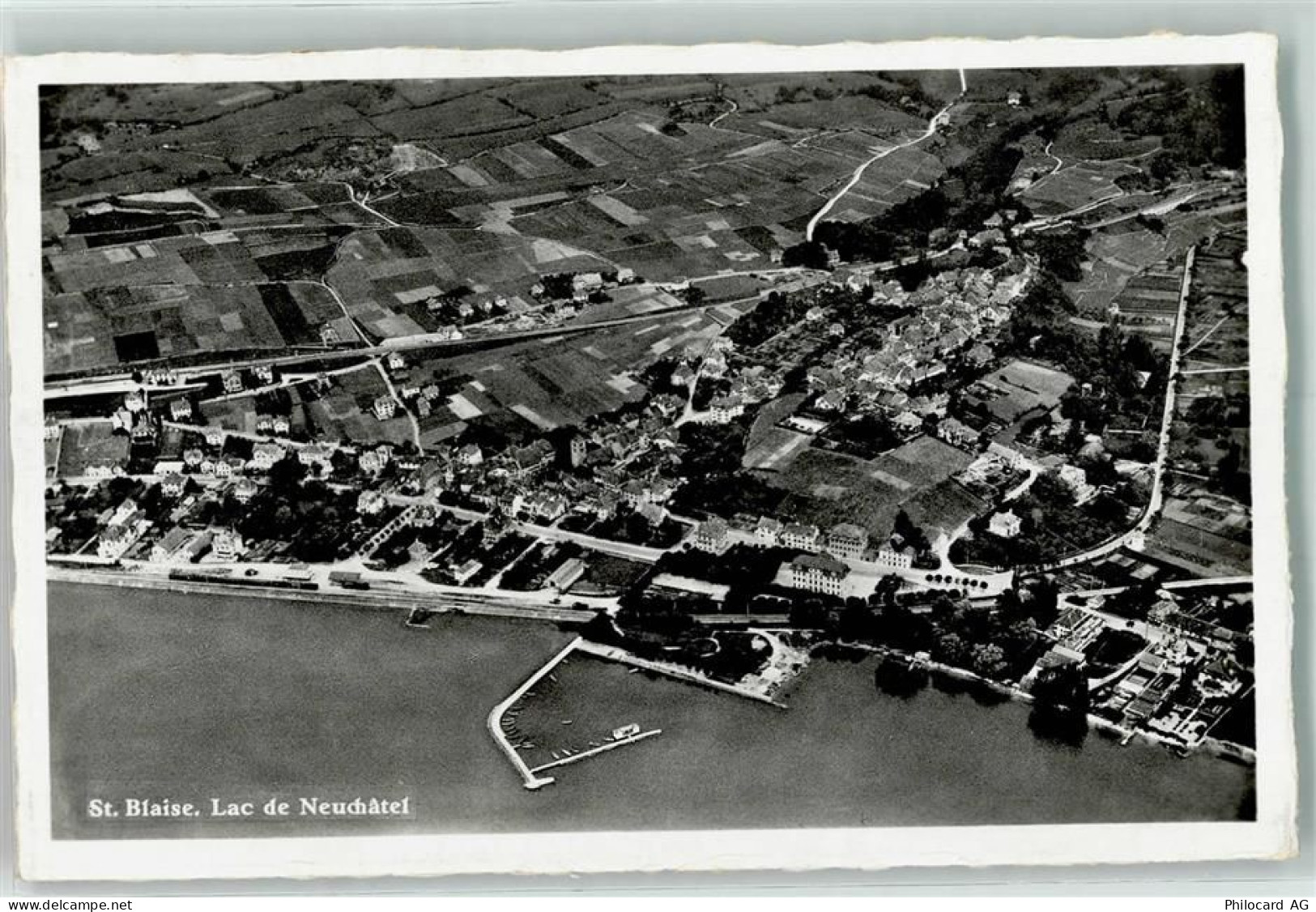 St-Blaise Lac de Neuchatel Flugaufnahme Gaberell - 10219135