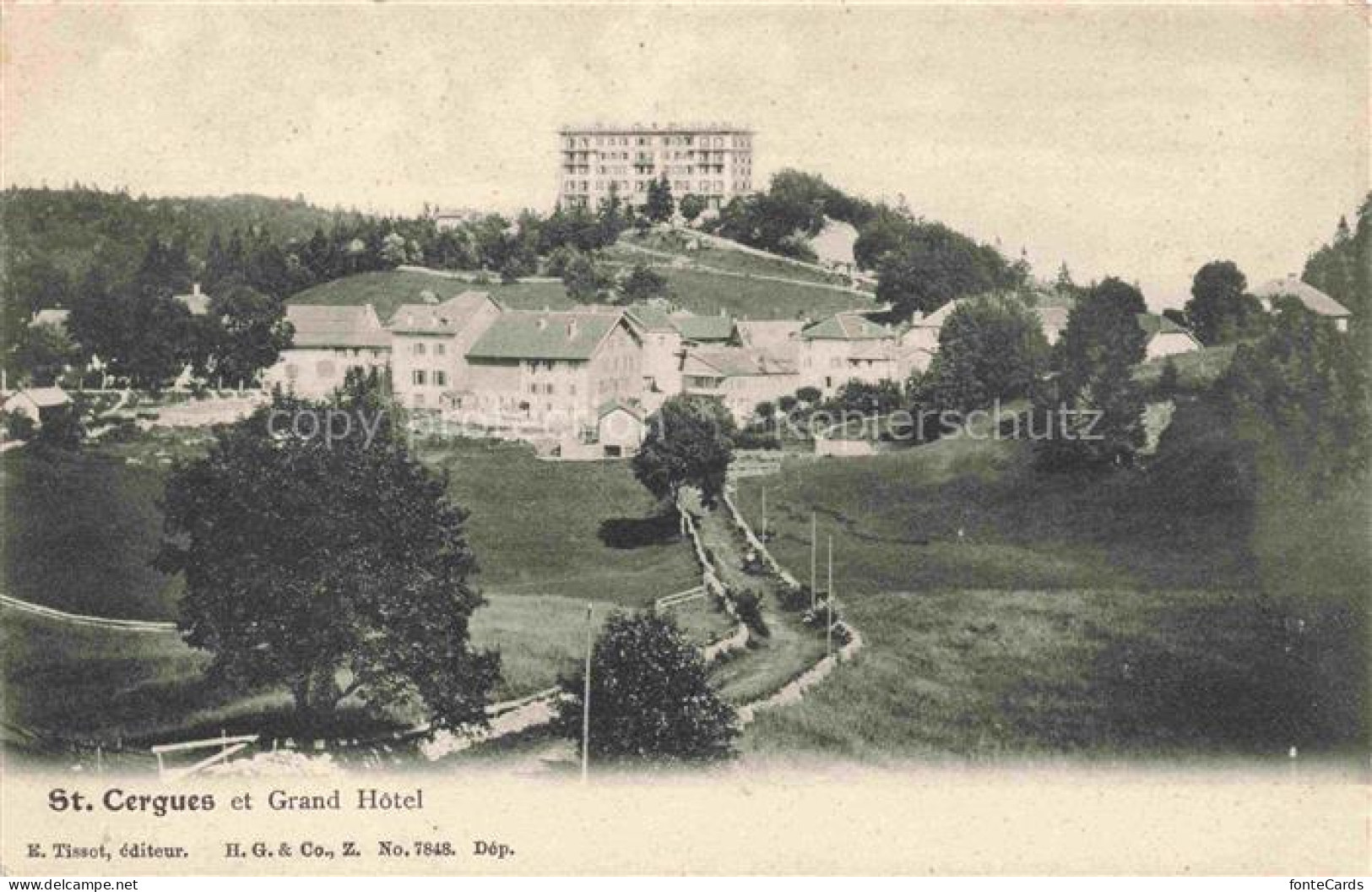 St-Cergues Saint-Cergues Nyon VD Panorama et Grand Hôtel