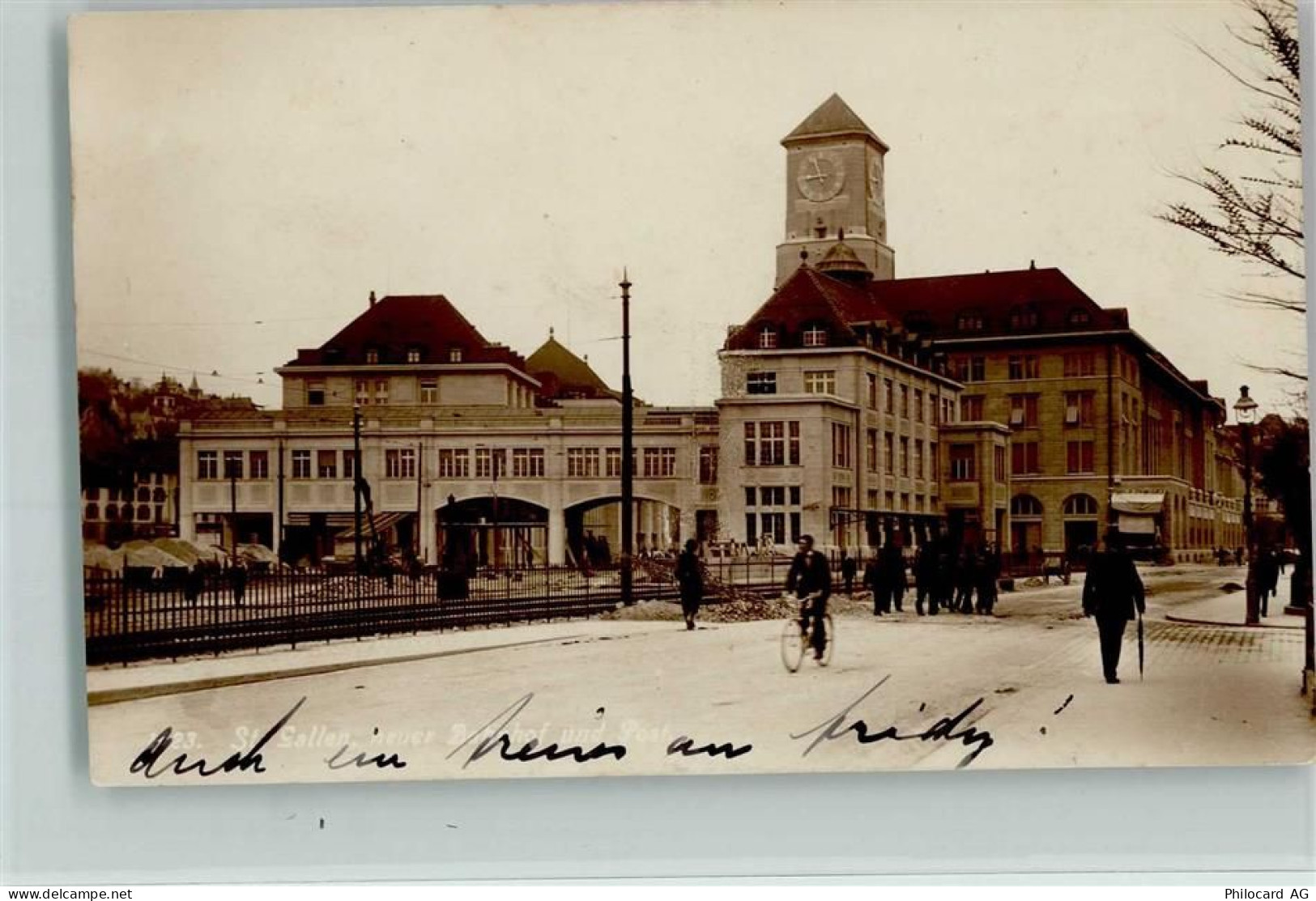 St. Gallen S. Gallo Bahnhof Bahnhof Schweiz 1914 - 13095090