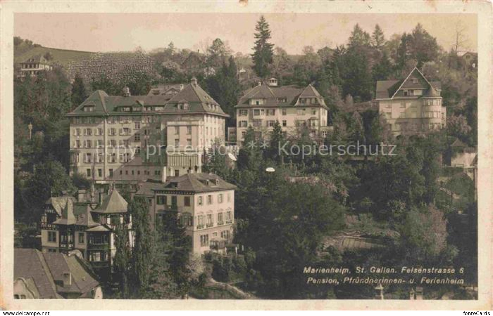 St Gallen SANKT GALLEN SG Marienheim Felsenstrasse Pension Pfruednerinnenheim Fe
