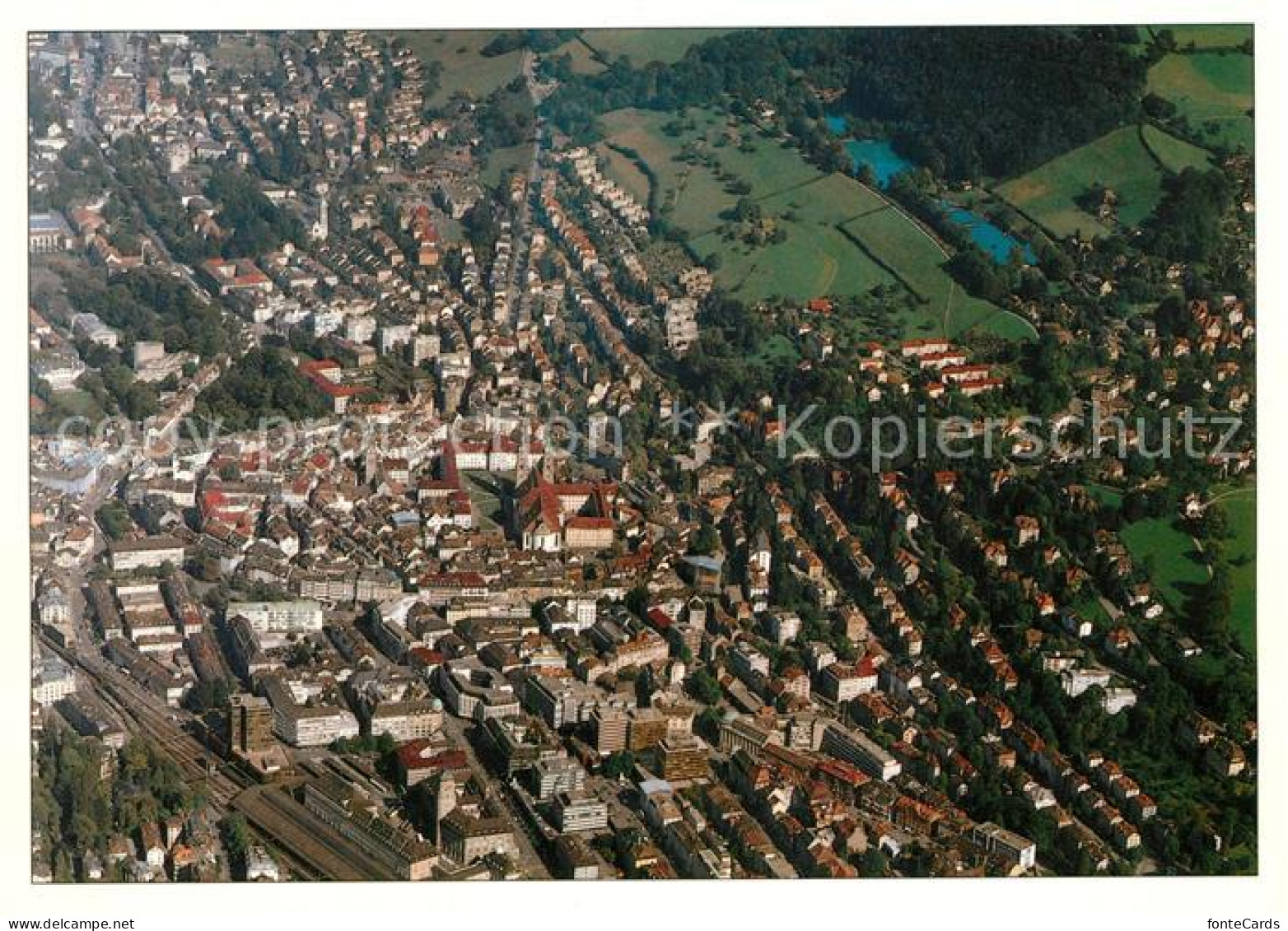 St Gallen SG Fliegeraufnahme Sankt Georgen