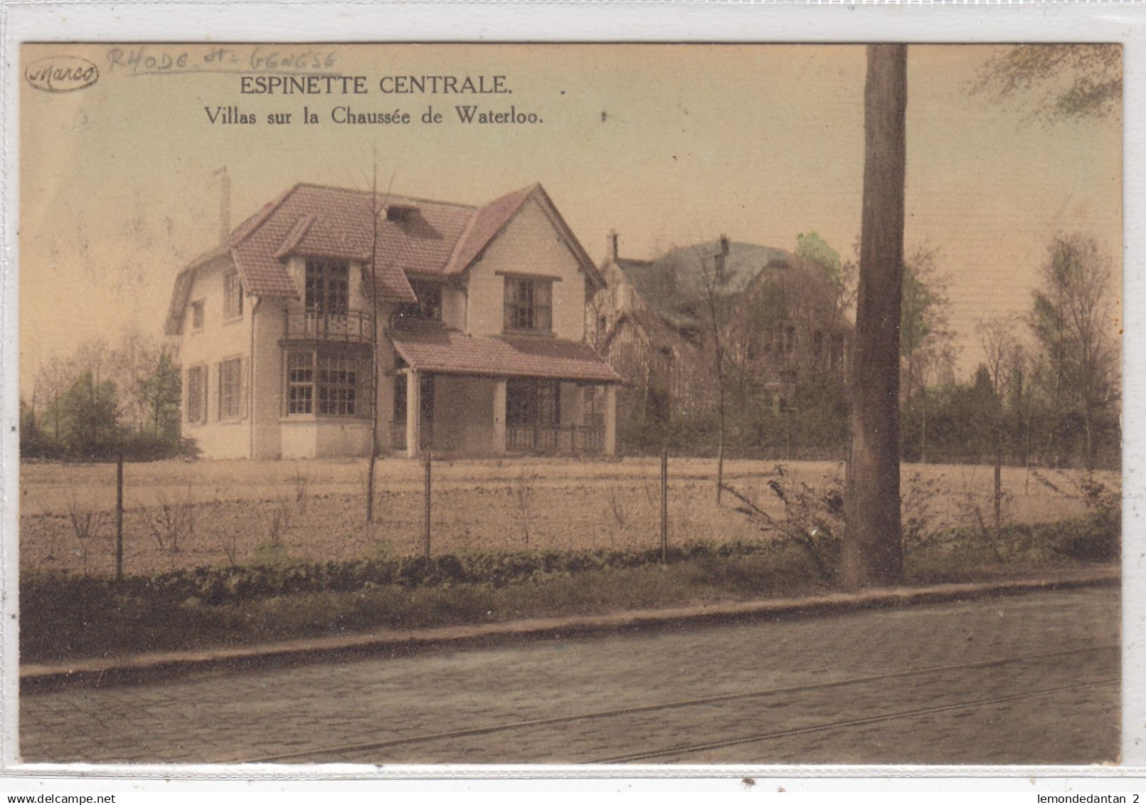 St. Genesius Rode. Espinette Centrale. Villas sur la Chaussée de  Waterloo. *