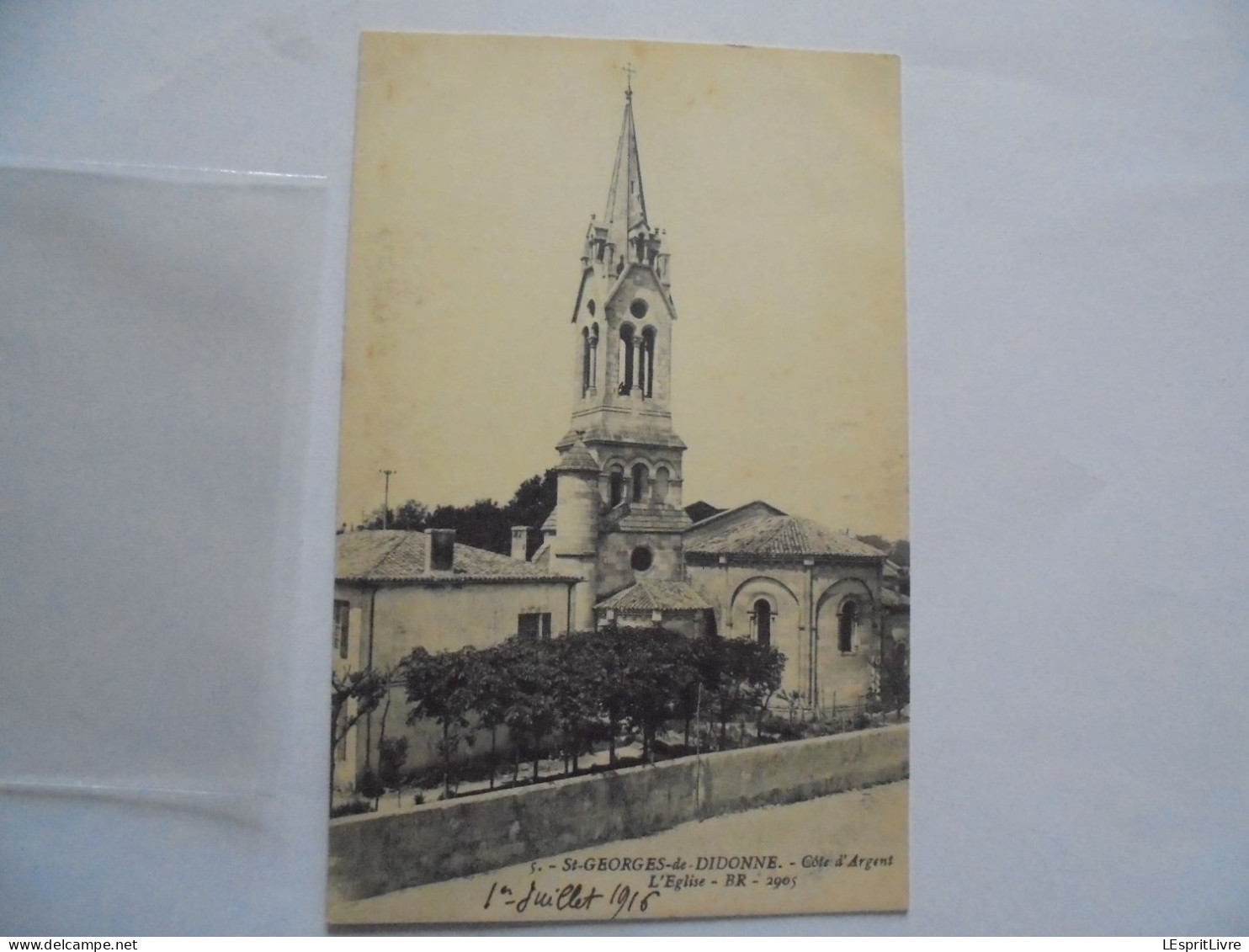 St GEORGES DE DIDONNE Côté d'Argent L'Eglise Carte Postale
