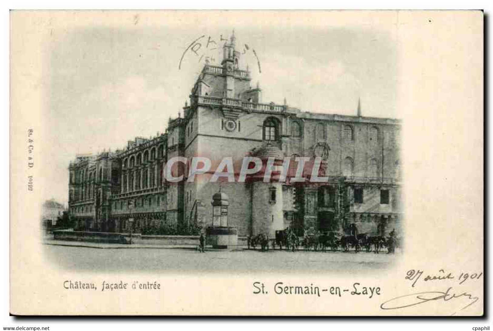 St Germain en Laye CPA Chateau Facade d'entree