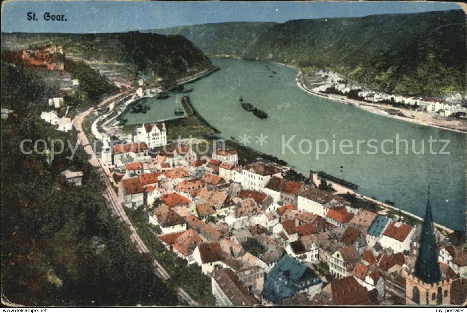 St Goar Panorama Rhein