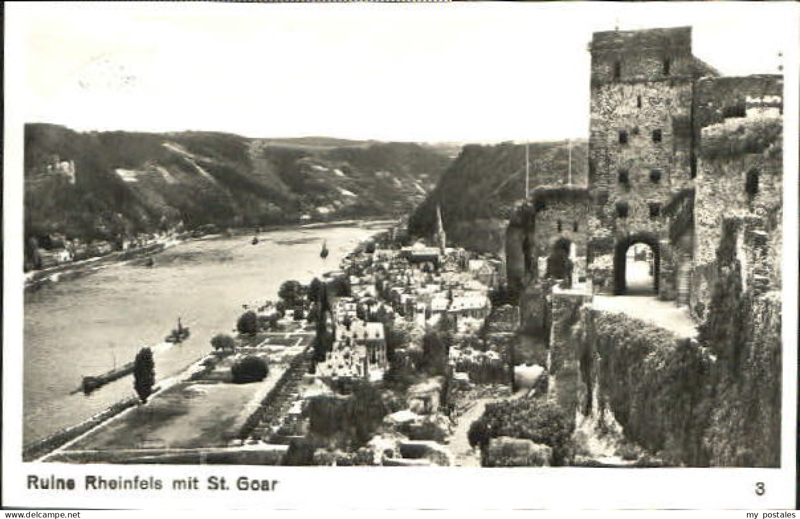 St Goar St. Goar a. Rhein Ruine Rheinfels x 1936