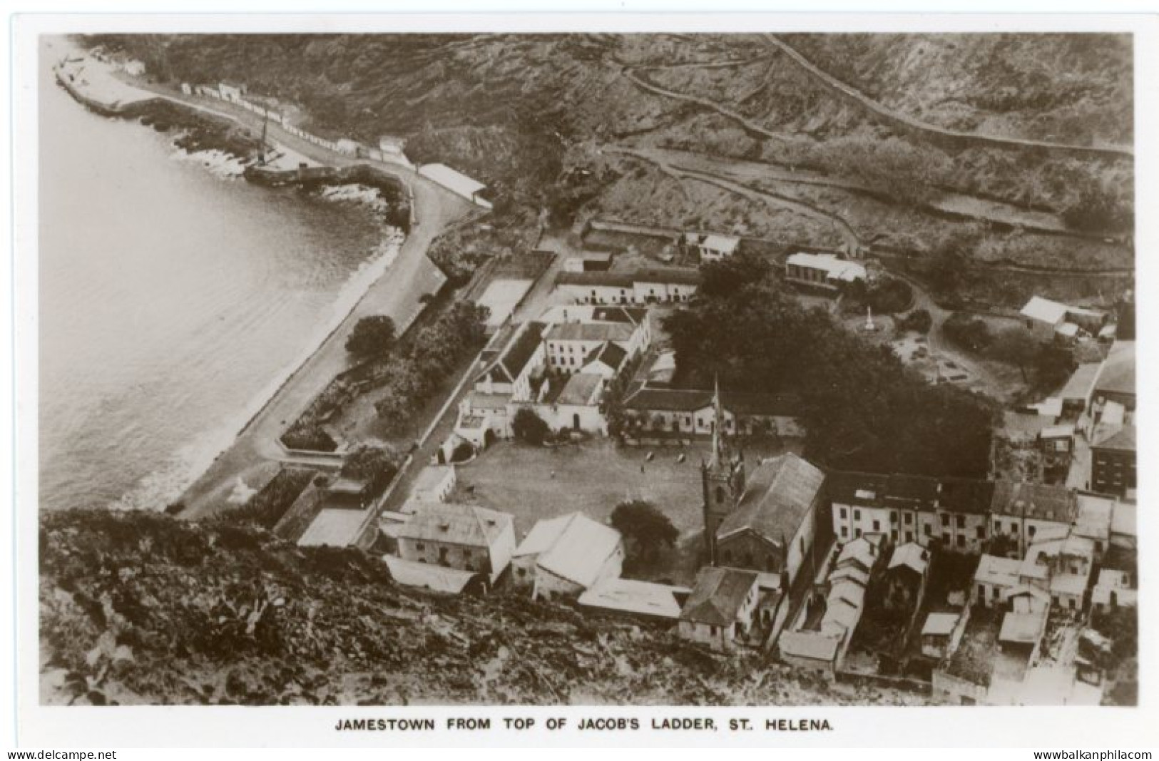 St Helena Jamestown from Jacob's Ladder