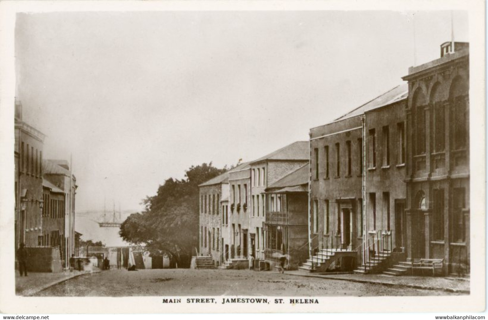 St Helena Jamestown Main Street photocard