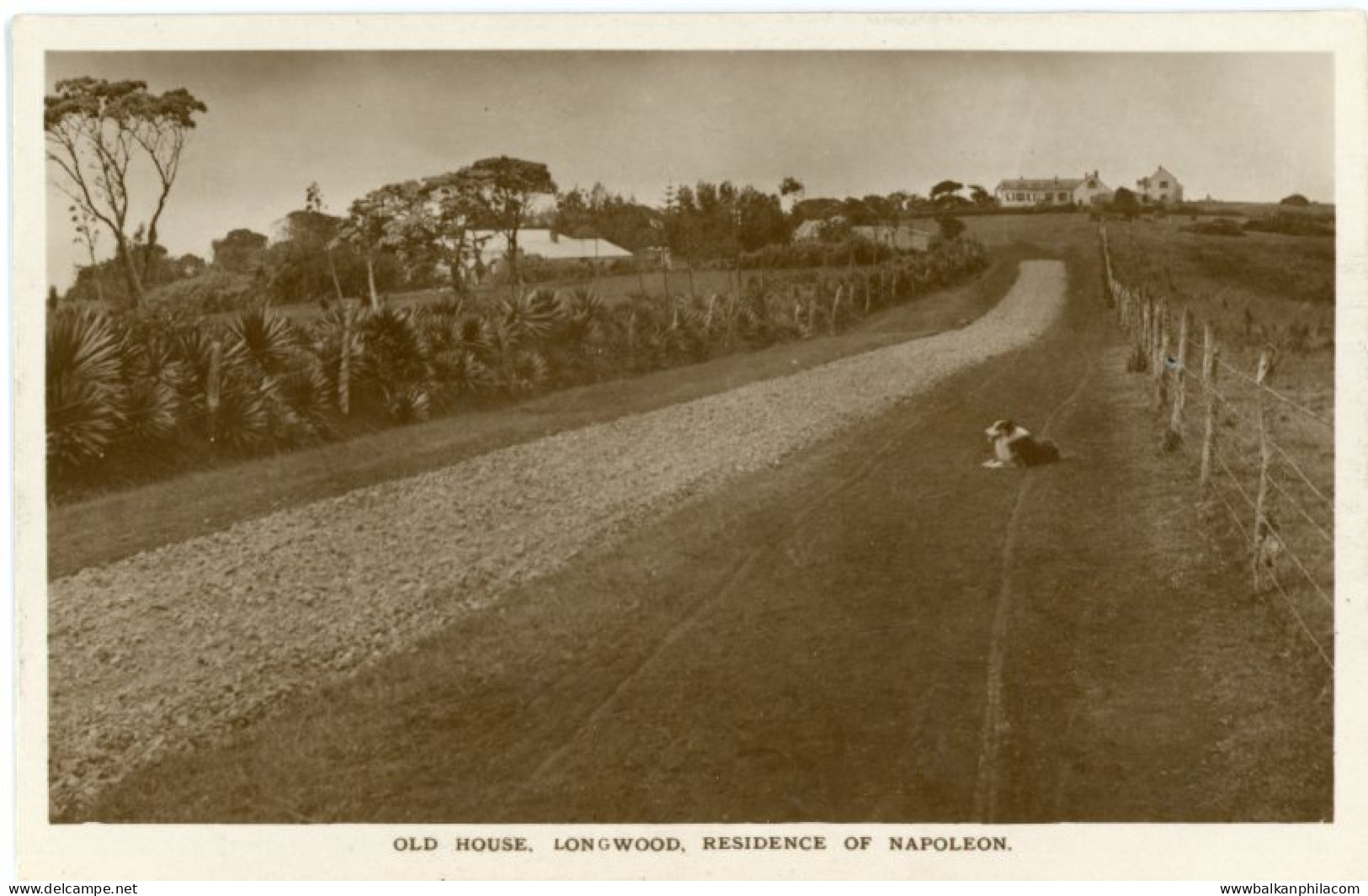 St Helena Longwood Residence of Napoleon photocard
