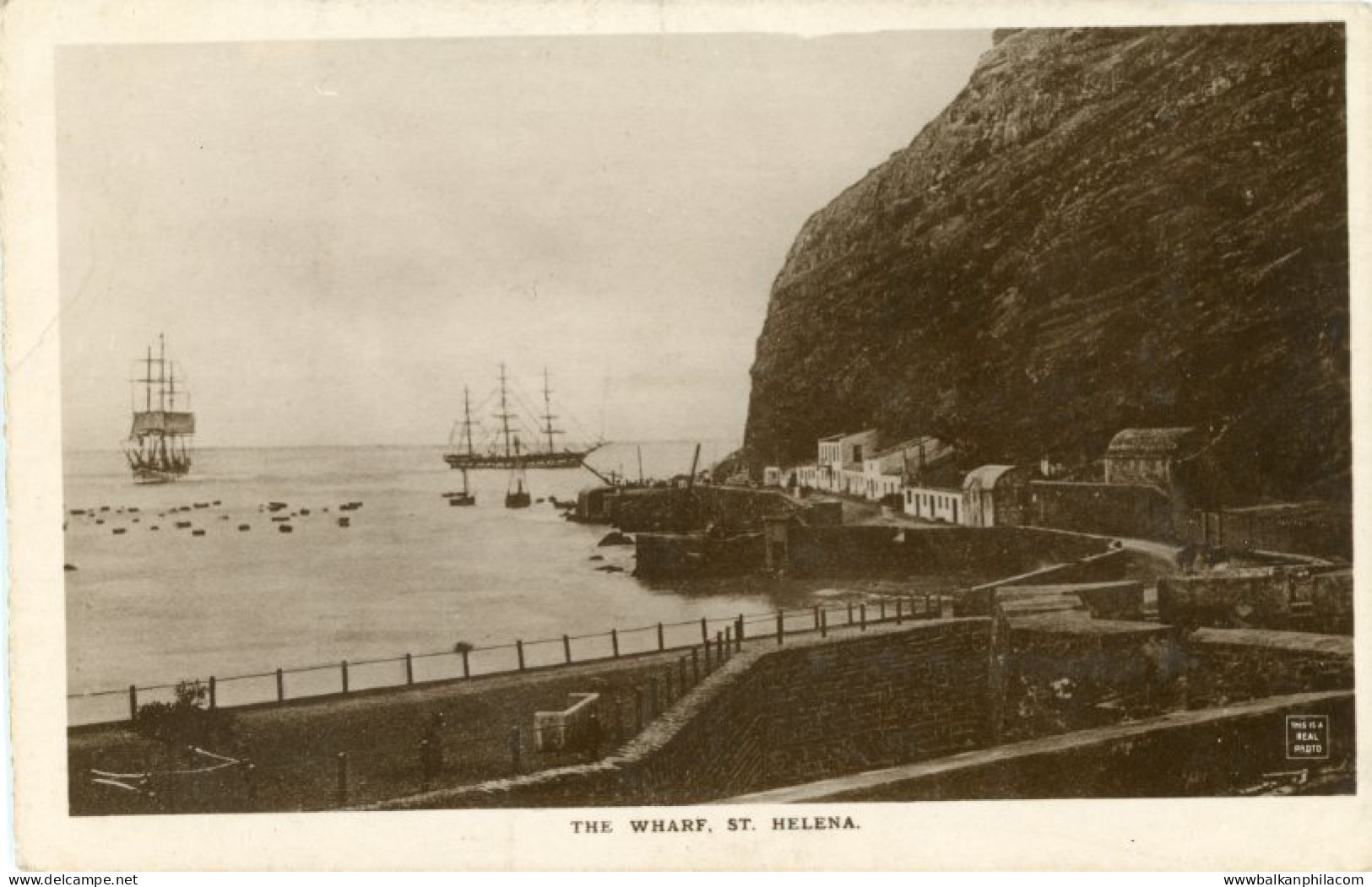 St Helena The Wharf photocard