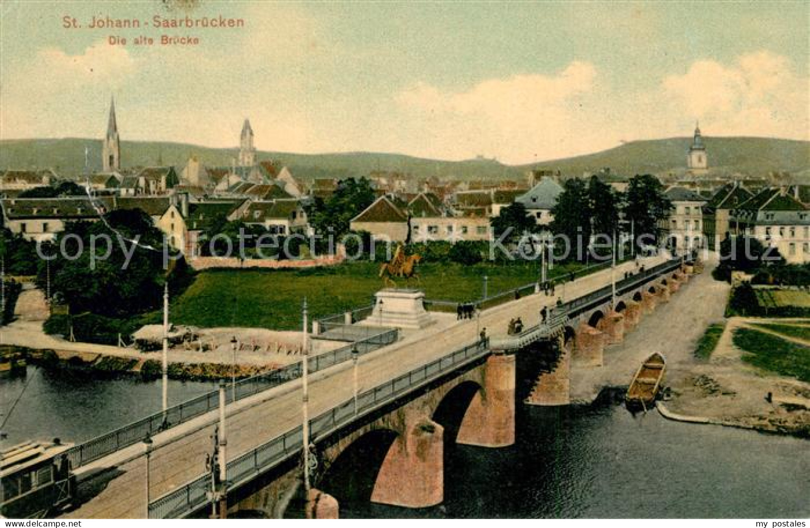 St Johann Saarbruecken Die alte Bruecke ueber die Saar