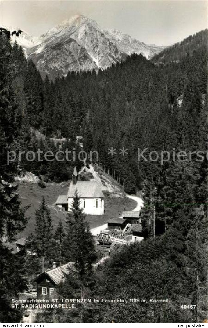 St Lorenzen Lesachtal St Radigundkapelle Sommerfrische Alpen