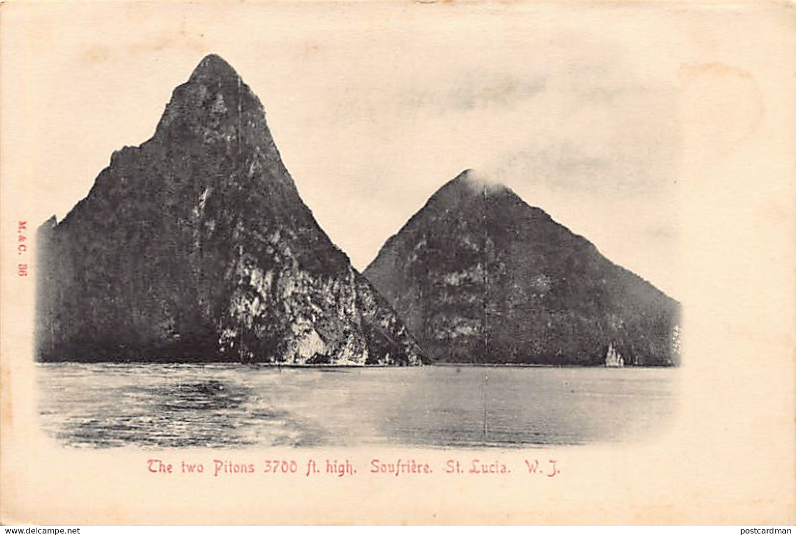 St. Lucia - SOUFRIÈRE - The Two Pitons - Publ. M. & C.