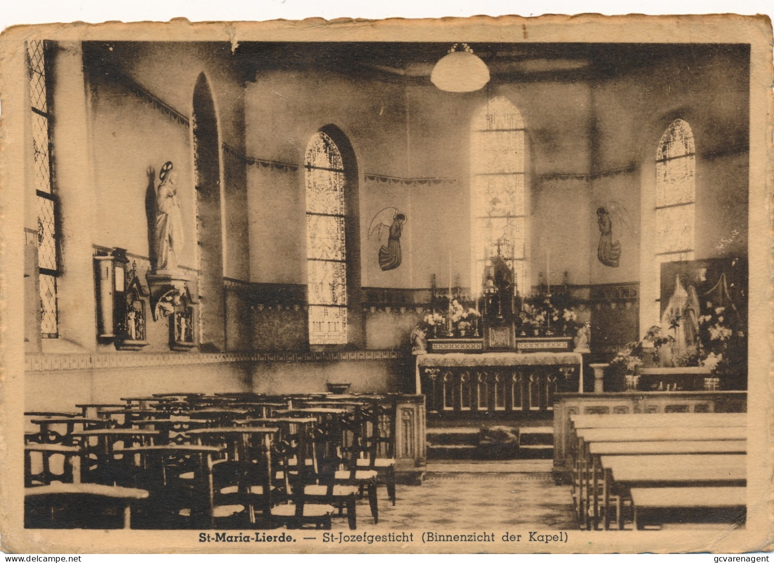 ST.MARIA LIERDE   ST.JOZEFGESTICHT  BINNENZICHT DER KAPEL     2 SCANS