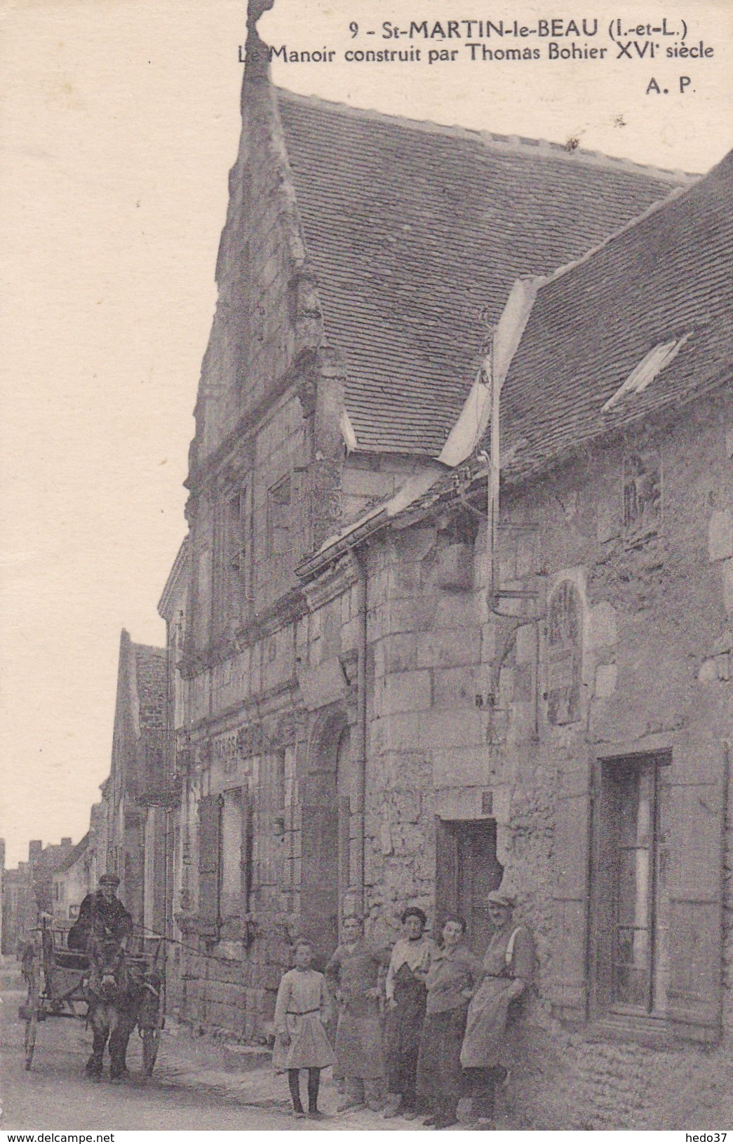 St-Martin-le-Beau - Le Manoir construit par Thomas Bohier XVIe siècle