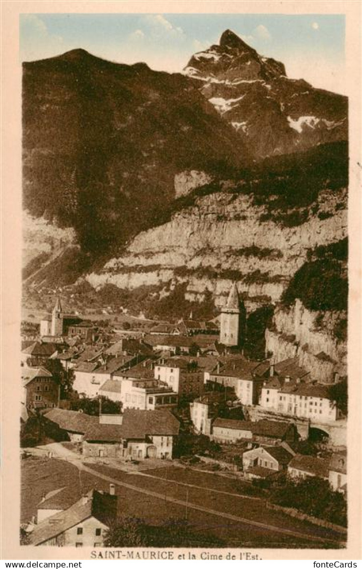 St Maurice  Valais VS et la Cime de l'Est