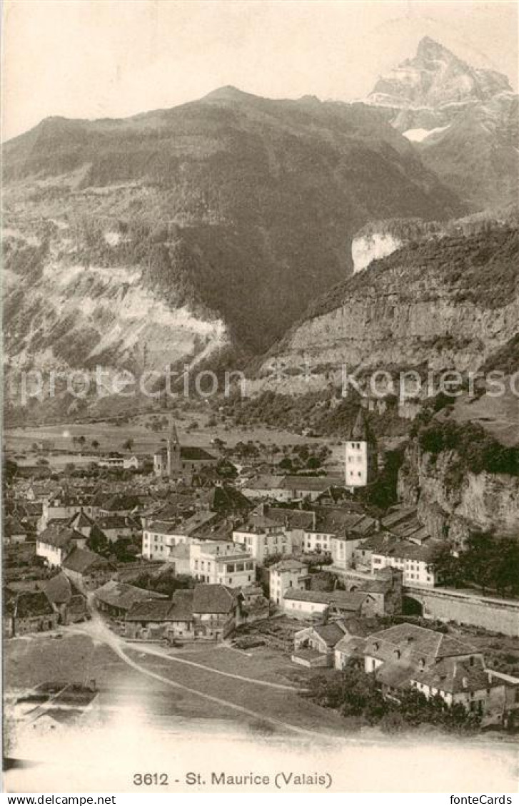 St Maurice  Valais VS Panorama