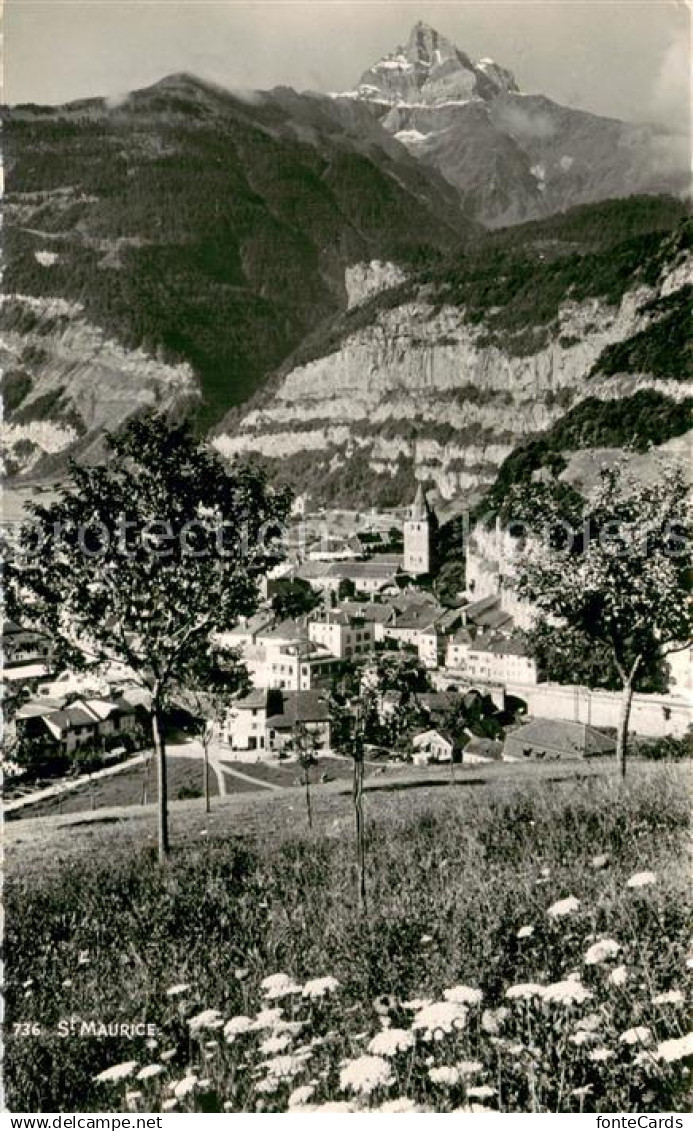 St Maurice  Valais VS Panorama