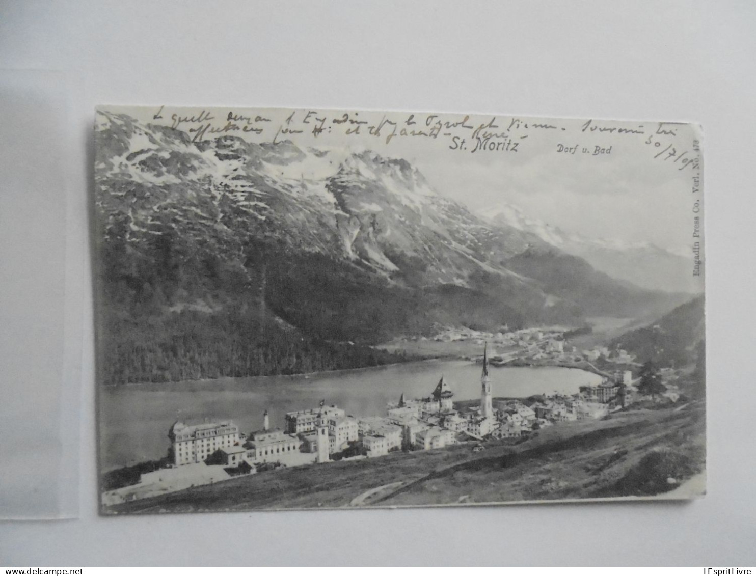 ST MORITZ Dorf u Bad Carte Postale
