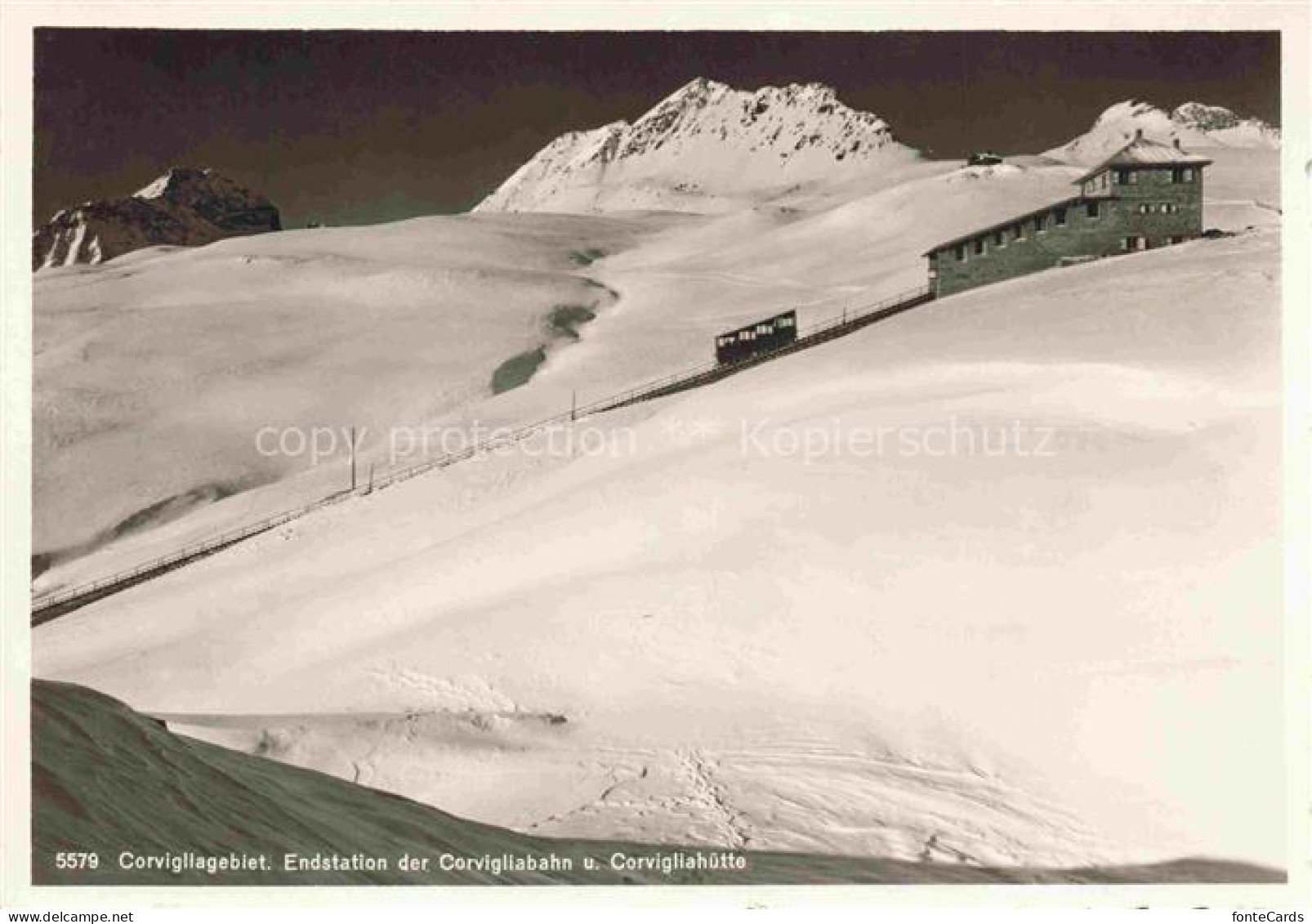 St Moritz  SANKT MORITZ GR Corvigliagebiet Endstation der Corvigliabahn und Corv