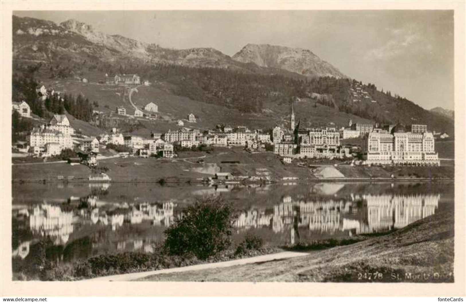 St Moritz  SANKT MORITZ GR Dorf Panorama