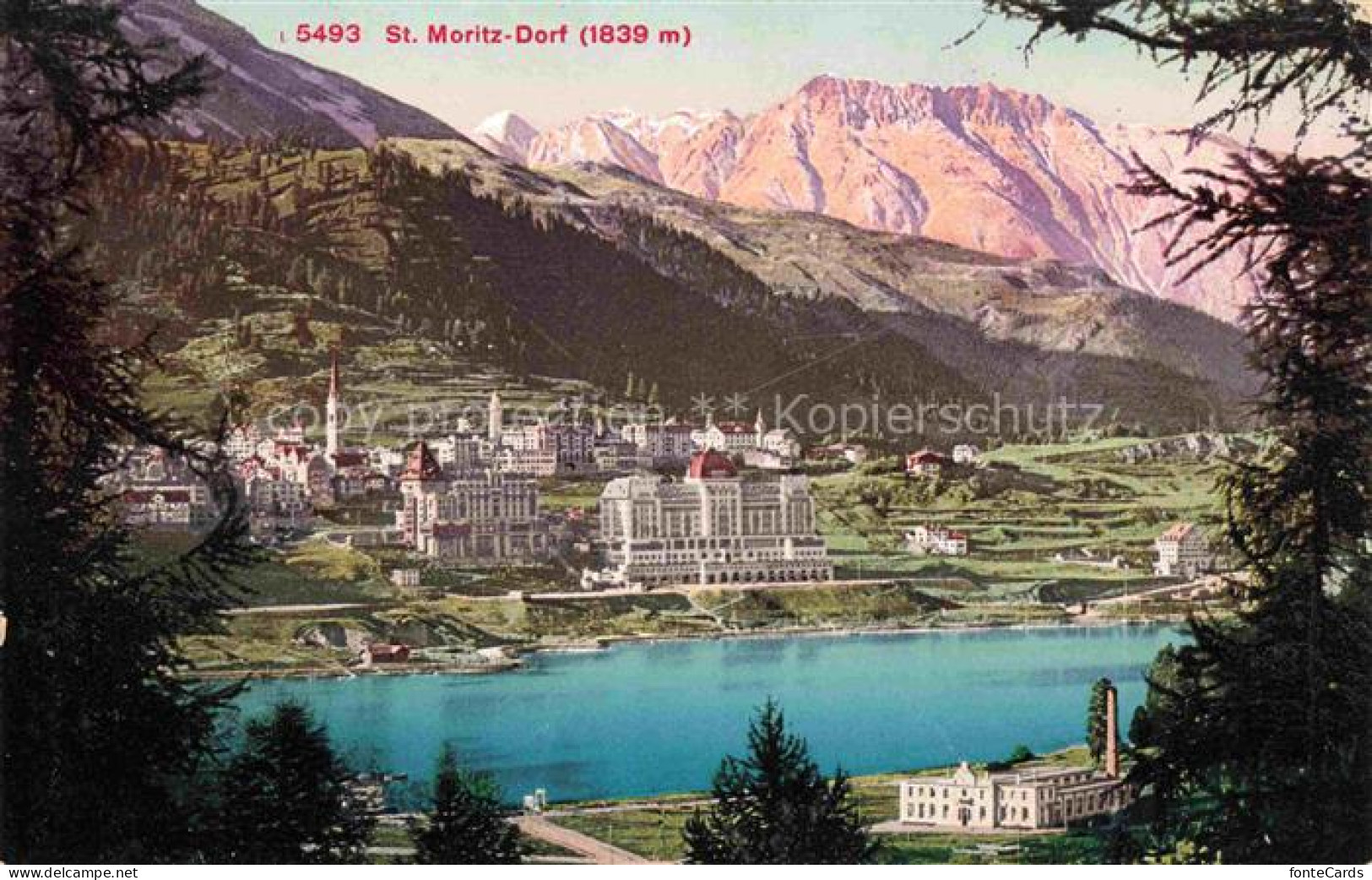 St Moritz  SANKT MORITZ GR Panorama Moritzsee Alpen