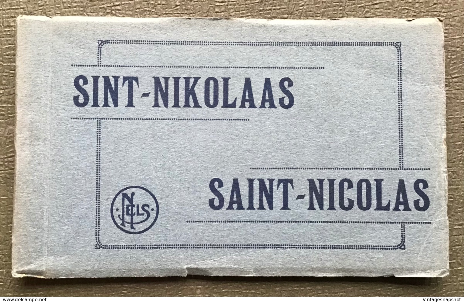 St NIKLAAS NIKOLAAS NICOLAS Album 10 PK stadhuis statiestraat kerken houtbriel platsen  door E. Dalschaert-Praet