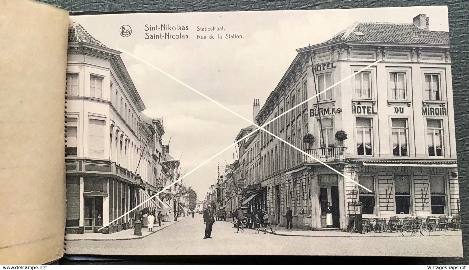 St NIKLAAS NIKOLAAS NICOLAS Album 10 PK stadhuis statiestraat kerken houtbriel platsen door E. Dalschaert-Praet