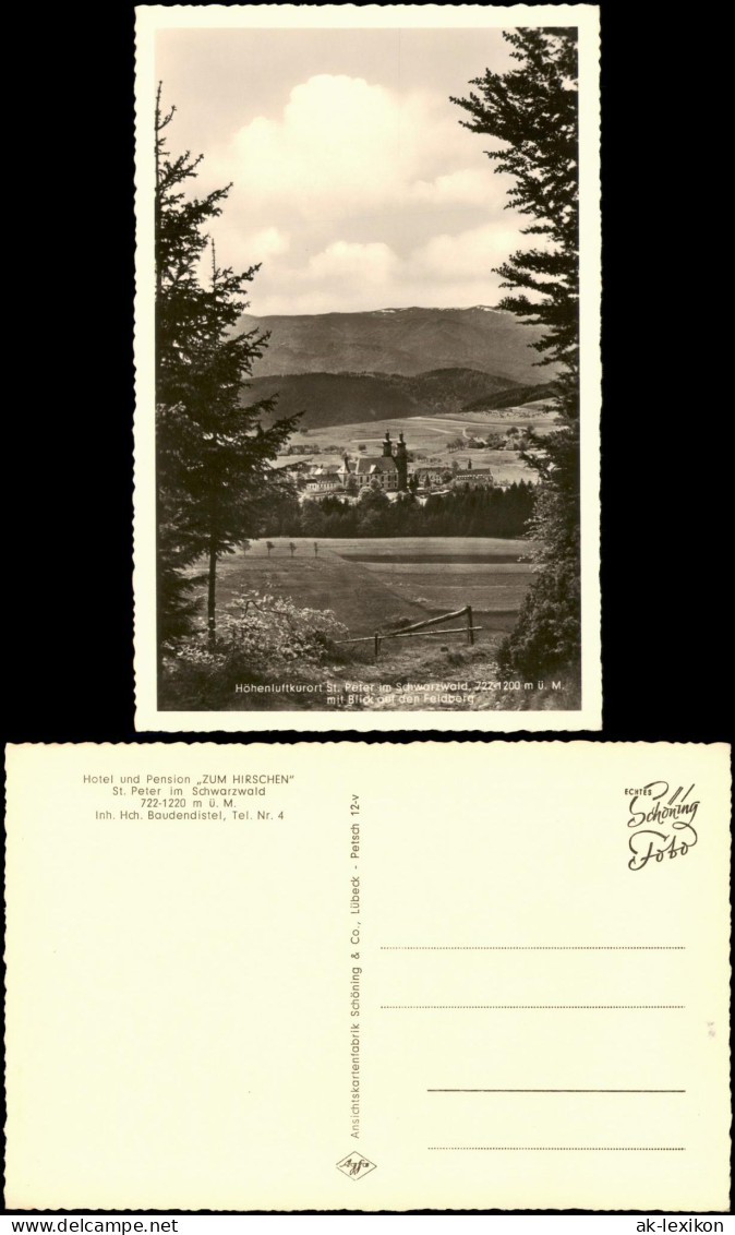 St. Peter (Hochschwarzwald) St. Peter (Hochschwarzwald) Panorama-Ansicht 1960
