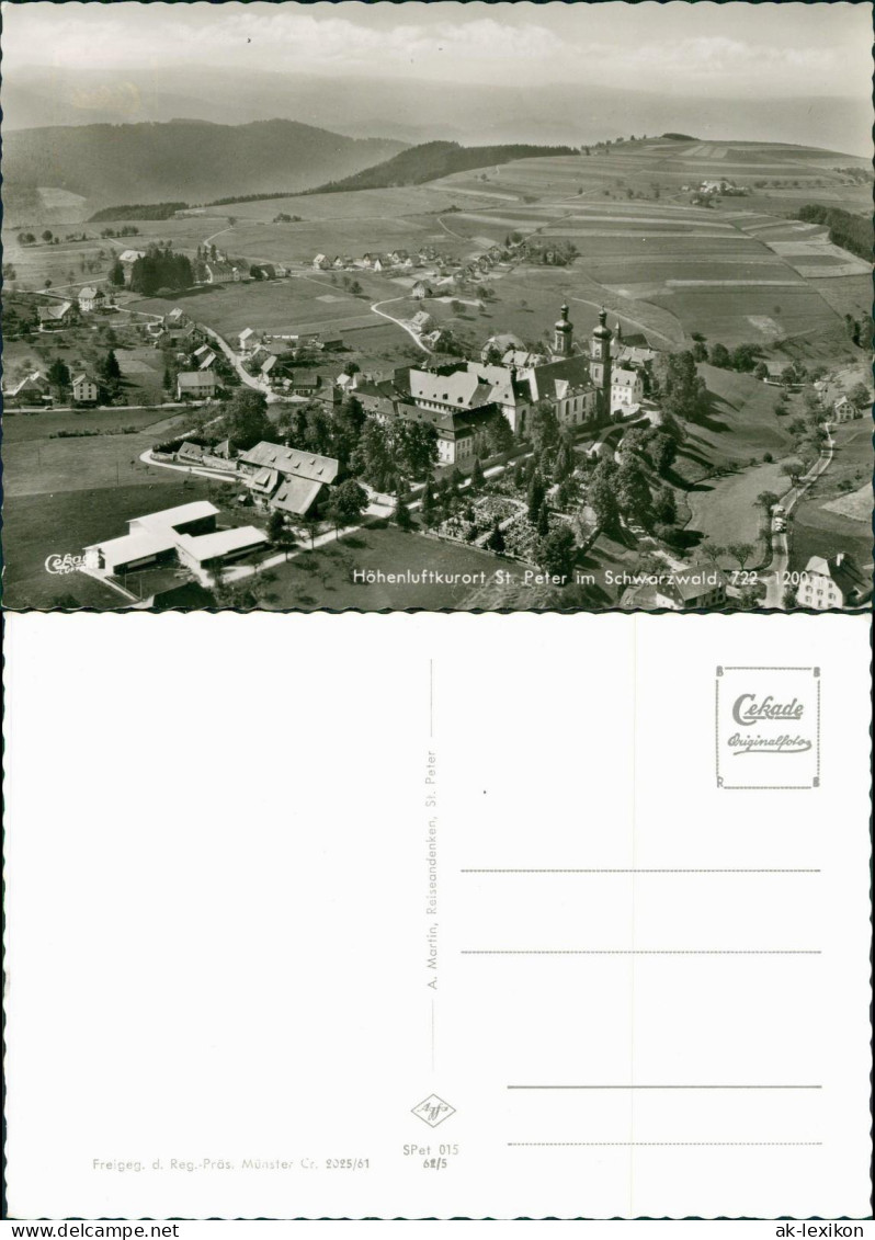St. Peter (Hochschwarzwald) St. Peter Luftbild Fliegeraufnahme 1962
