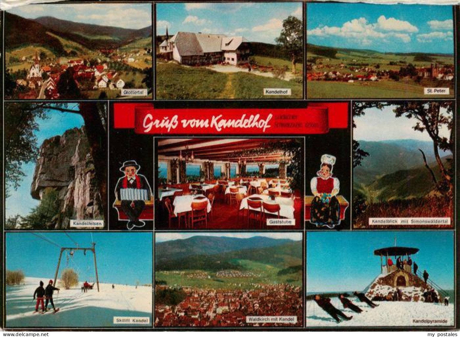 St Peter Schwarzwald Glottertal Kandelhof Gaststube St Peter Kandelfelsen Kandel