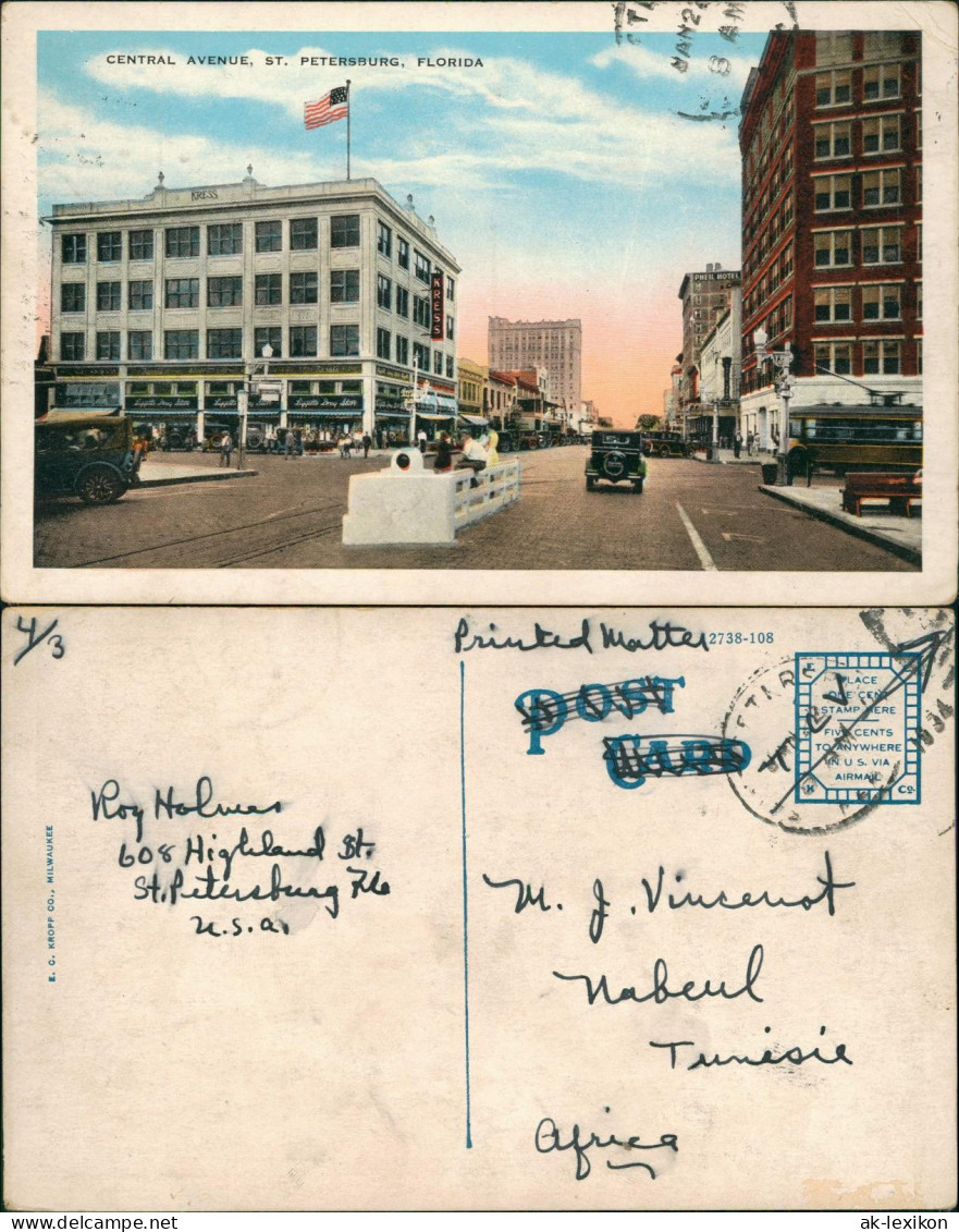 St. Petersburg(USA) CENTRAL AVENUE, ST. PETERSBURG, FLORIDA 1920